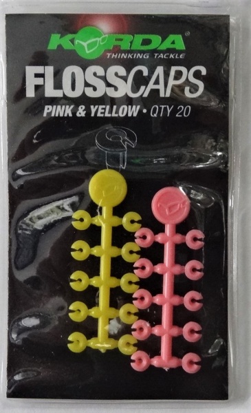 Korda Floss Caps Pink and Yellow